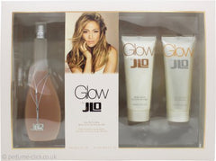 Jennifer Lopez Glow Gift Set 100ml EDT +  75ml Body Lotion + 75ml Shower Gel