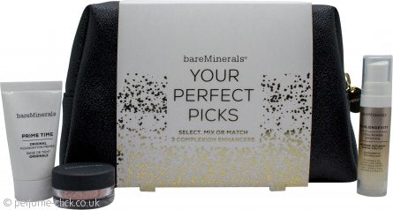 bareMinerals Your Perfect Picks Gift Set 15ml Primer + 0.75g Finishing Powder + 25ml Face Serum + Makeup Bag