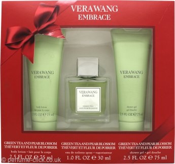 Vera Wang Embrace Green Tea & Pear Blossom Gift Set 30ml EDT + 75ml Shower Gel + 75ml Body Lotion