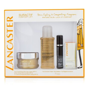 Lancaster 365 Skin Repair Gift Set 50ml Day Cream + 10ml Serum + 3ml Eye Cream + 100ml Express Cleanser