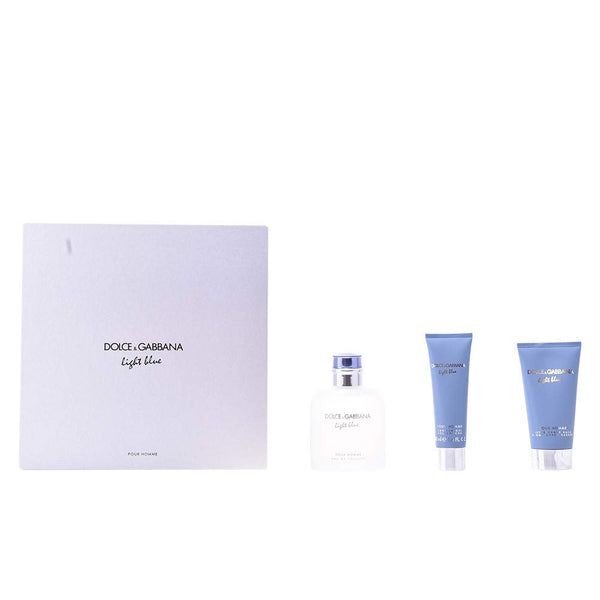 Dolce & Gabbana Light Blue Pour Homme Gift Set 125ml EDT + 75ml Aftershave Balm + 50ml Shower Gel