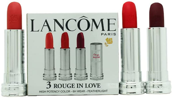 Lancome Rouge In Love Gift Set 3 x 3.40g Lipstick