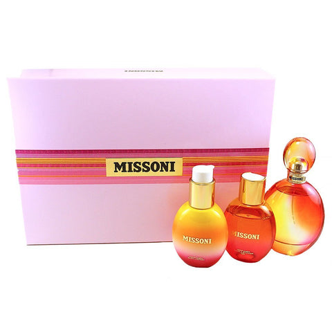 Missoni Gift Set 100ml EDT + 100ml Body Lotion + 100ml Shower Gel