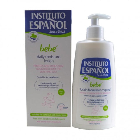 Instituto Español Bebé Baby Moisturizing Body Lotion Newborn Sensitive Skin Without Allergens 300ml