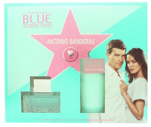 Antonio Banderas Blue Seduction for Women Gift Set 50ml EDT + 100ml Body Lotion