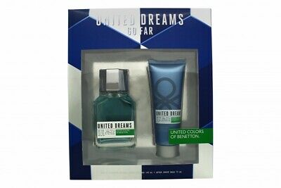 Benetton United Dreams Men Go Far Gift Set 100ml EDT + 75ml Aftershave Balm