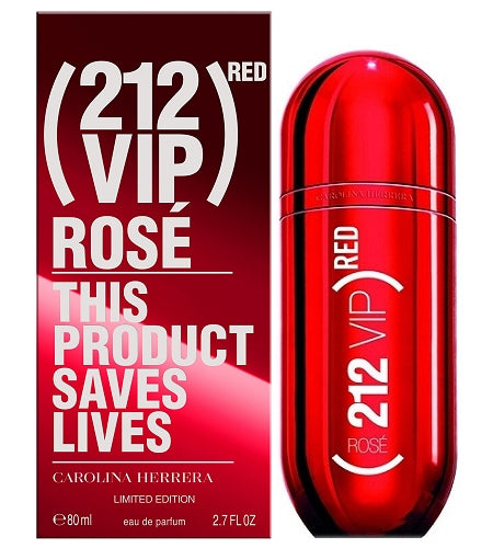 Carolina Herrera 212 VIP Rosé Red Eau de Parfum 80ml Spray - Limited Edition