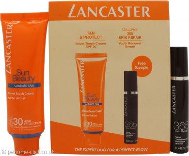 Lancaster Sun Beauty Expert Duo Gift Set 30ml Velvet Touch Cream SPF30 + 10ml 365 Skin Repair Serum
