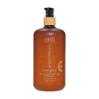 Om She Aromatherapy Energise Lime Peppermint and Orange Body Wash 500ml