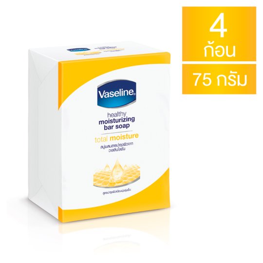 vaseline healthy moisturizing bar scoap 4x 75g