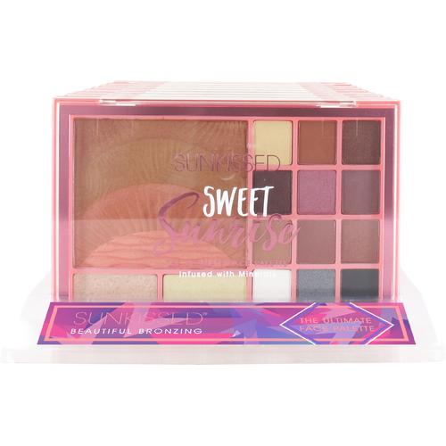 Sunkissed Sweet Sunrise Ultimate Face Palette Gift Set 15 Pieces (12 x 0.95g Eyeshadows
2 x 1.75g Highlighters
17.5g Bronzer/Blusher)