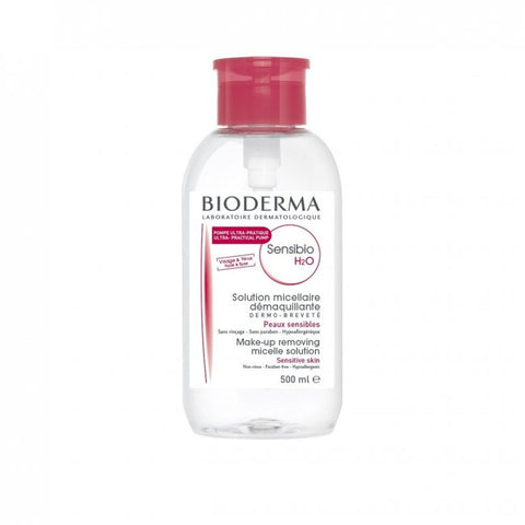 Bioderma Sensibio H2O Make Up Removing Micelle Solution with Pump 500ml