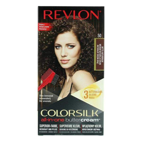 Revlon Luxurious Colorsilk Buttercream Hair Color 126.8ml - 50/41N Medium Natural Brown