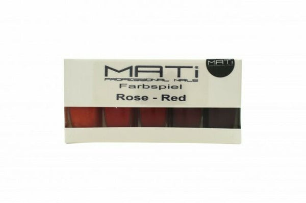 MATi Professional Nails Gift Set Red Rose 5 x 5ml Nail Polish